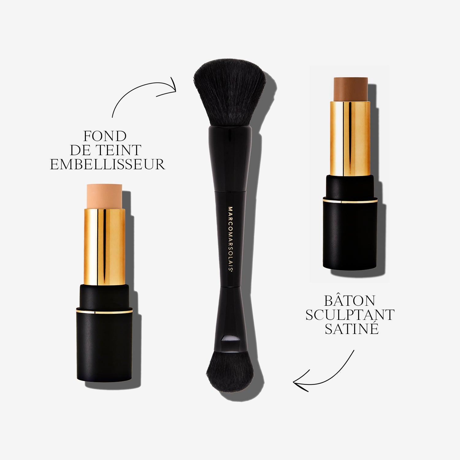 Ensemble complet de pinceaux