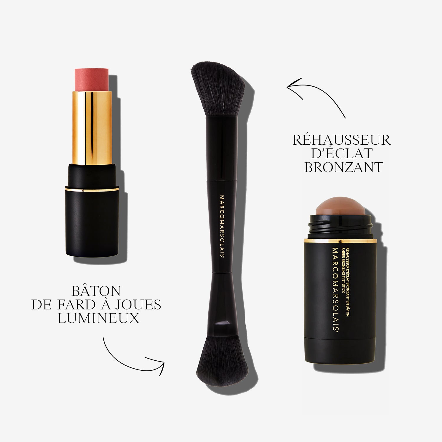 Ensemble complet de pinceaux