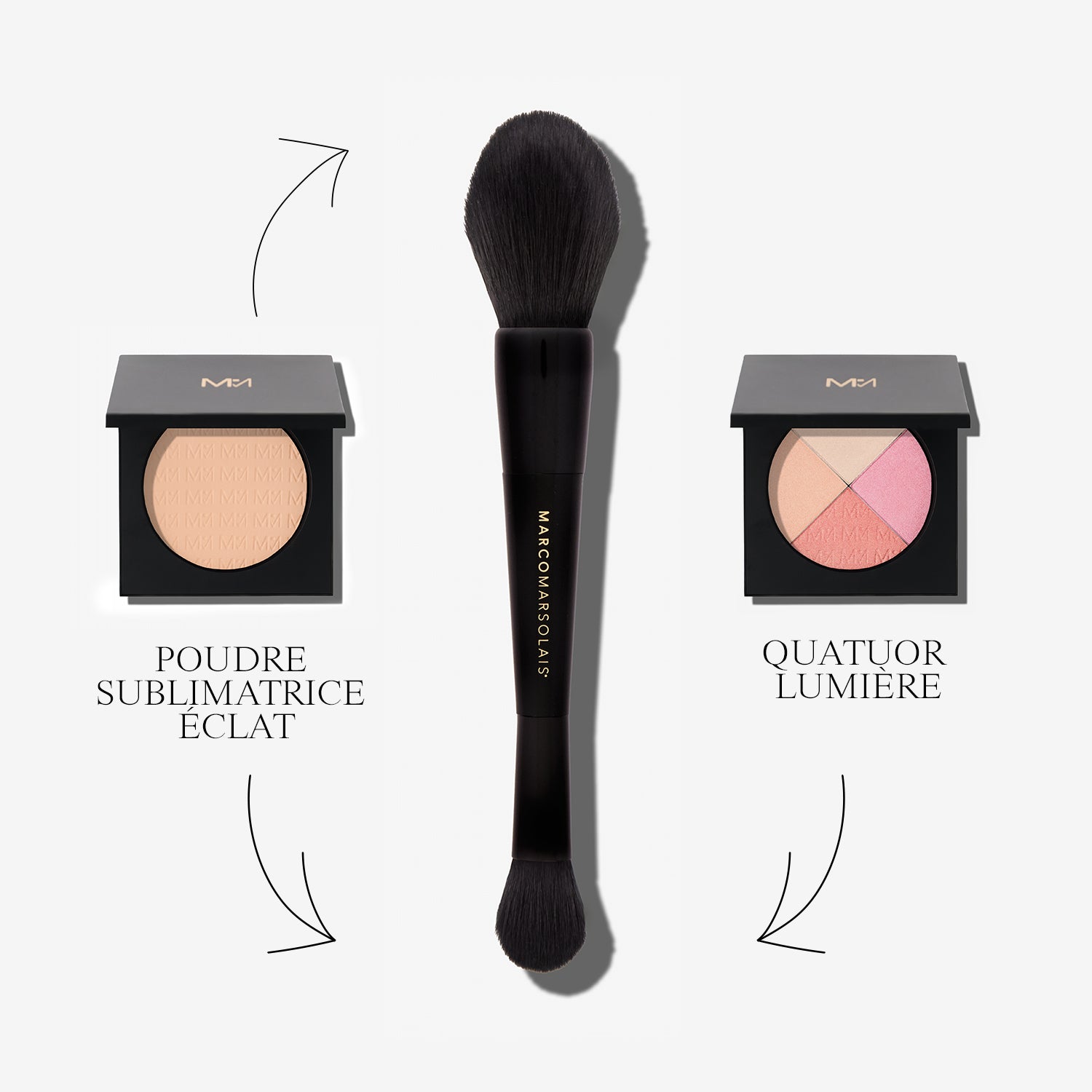 Ensemble complet de pinceaux